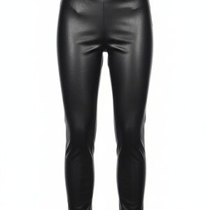 INC International Concepts Black Leather Skirt